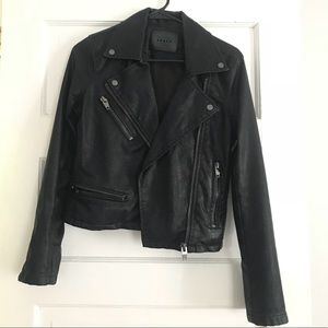 Faux leather jacket